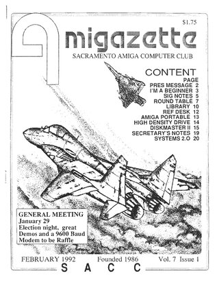 AmigaZette - 1992-02 cover